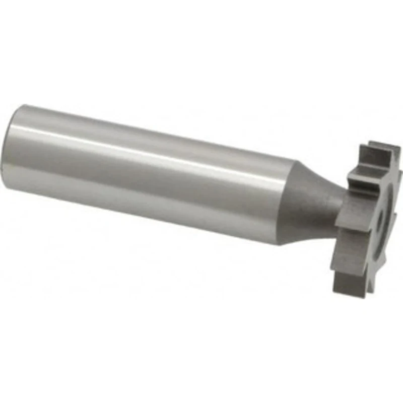 Made in USA ANSI 607 (Old Std # 11) 7/8 Cut Diam, 3/16 Cut Width, 1/2 Shank, Straight-Tooth Woodruff Keyseat Cutter H...